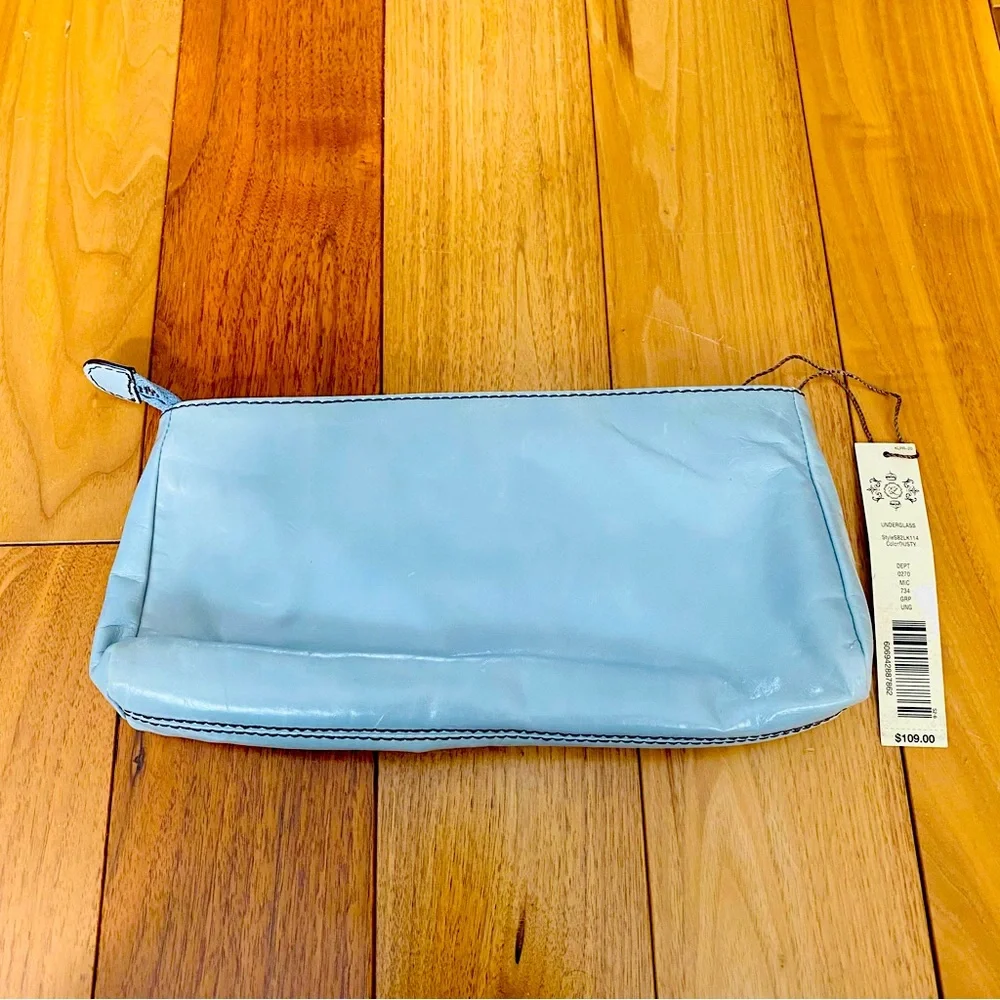 Kate Landry Leather Wristlet Clutch Bag